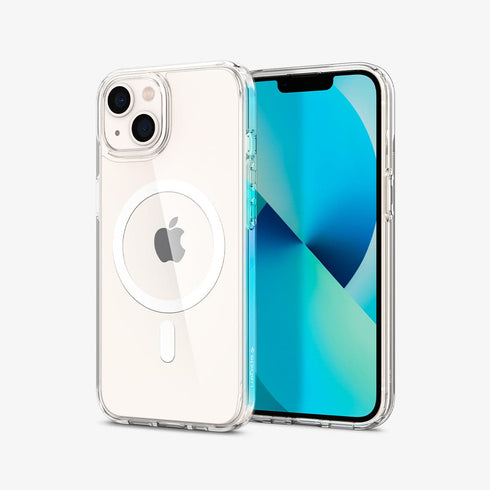 ACS03210 - iPhone 13 Pro Max Case Ultra Hybrid Mag Safe Compatible in white showing the back